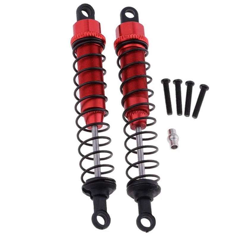 Rear Shock Absorber Damper Upgrade Parts For 1/12 Wltoys 12428 FY-03 Crawler - Red, 88Mm