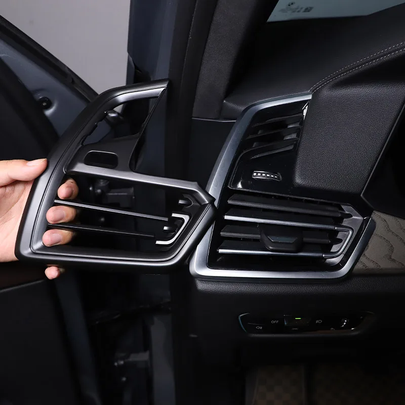 

Матовая черная наклейка на приборную панель автомобиля для BMW X5 G05 X6 G06 2019-2022 ABS, аксессуары для автомобиля