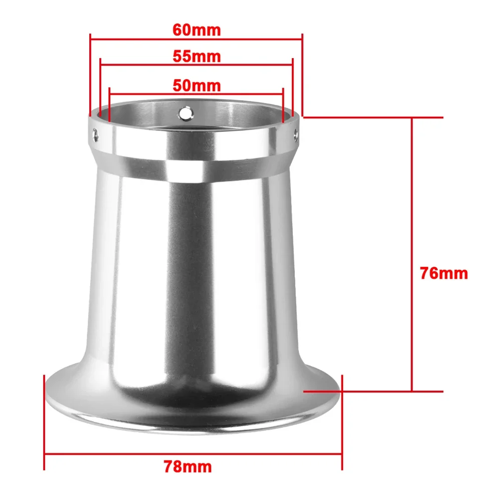 Air Filter Trumpet Velocity Stack Funnel Fit 50mm CNC Velocity Stack for PWK 21/24/26/28/30mm Carb Carburettor Intake Trumpet