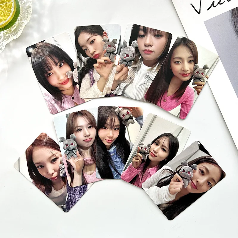 

9 шт., альбом KPOP дважды, карточка на 8-ю годовщину, маленькая карточка Lomo, карточка NAYEON JIHYO JEONGYEON MOMO AEYOUNG Мина, Фотокарточка