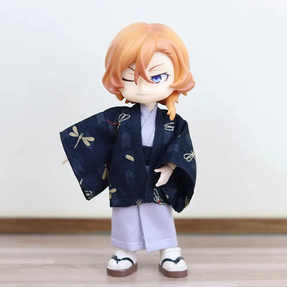 

Anime Bungo Stray Dogs Dazai Osamu Nakahara Chuuya 1/12 BJD YMY Body Kimono Clothing Bag Accessories Anime Cute Cosplay Props