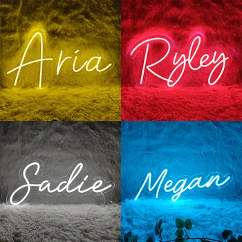 Custom Name Neon Sign Baby Birthday Party Gift Kid Room Home Wall Decor Led Name Sign Dorm Room Decor Personalized Gifts for Her 5