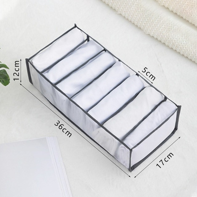 Underwear Storage box Foldable Drawer Organizer for Underwear Socks Shorts Bra Home Cabinet Clothes Organizers Washable