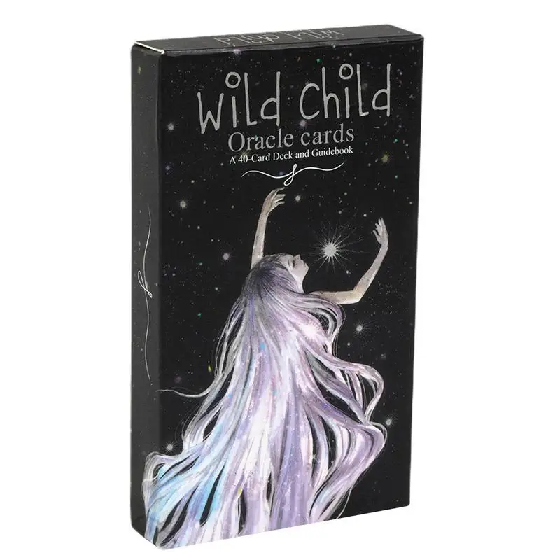 

Wild Child Oracle 40pcs Card Deck Indie Oracle Deck Beautifully Illustrated Tarot Card Game Toy Tarot Card Prediction Divination