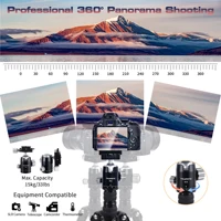 Travel Tripod Travel Tripod for Camera DSLR Aluminum Camera Tripod Stand 33lb Load Capacity 360° Panorama Ball Head Camera Tripo - Image 4