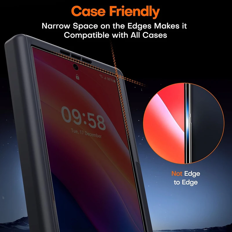 Fold8 Privacy Tempered Glass Screen Protector with Easy Install & Auto-Dust Removal Kit