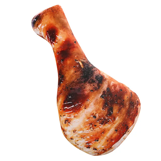 Dropshipping Simulation Food Real life Style Chicken Leg Toy Chick Wing Drumstick Fried Rice Noodle Pillow Cushion Birthday Gift 1