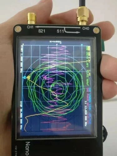 RF  ŰƮ RF ׽Ʈ  + NanoVNA VNA 2.8 LCD HF VHF UHF UV  Ʈũ ׳ м, 50KHz  900MHz + ͸