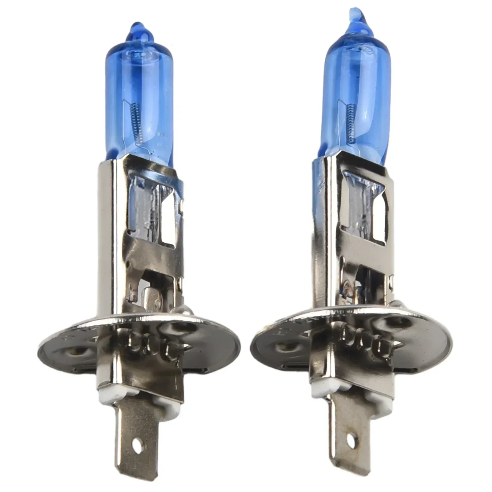 자동차 헤드라이트 전구, 할로겐 헤드램프, 흰색 램프, 하이 로우 빔, 12V 6000K 전구, 55W 자동차 조명, 파란색 전구, 12V H1, 4 개