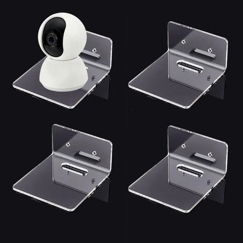 Valexbia Clear Acrylic Wall Shelves 4-Pack - Invisible Floating Ledges For Bathroom, Kitchen & Living Room Display