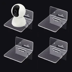 Set of 4 Clear Acrylic Floating Wall Shelves for Display and Organization (AECH-20107)