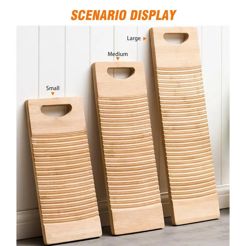 Washboard For Laundry Bamboo Wood Laundry Board For Hand Washing Rustic Wooden Hand Wash Board Home Small Medium