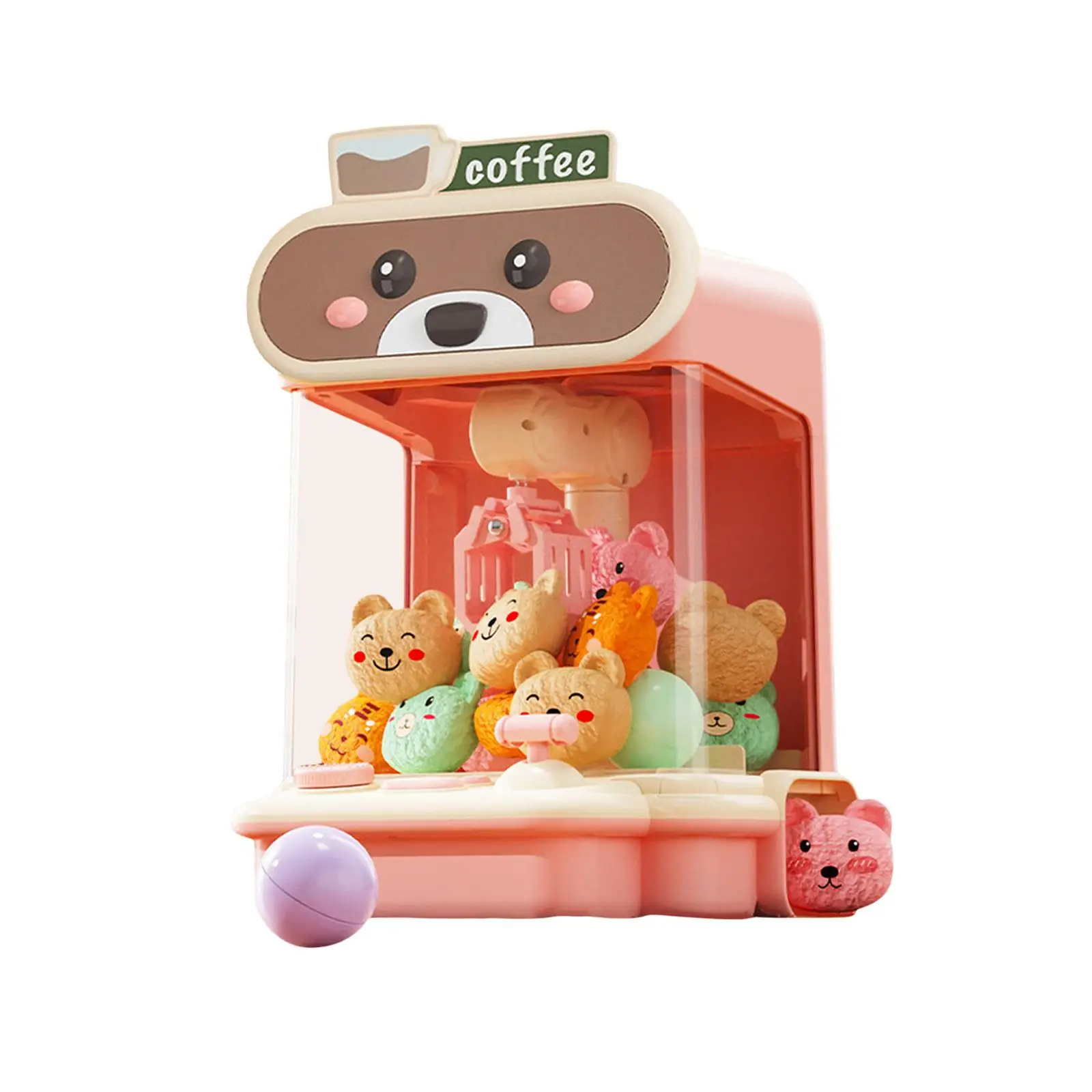 Electronic Claw Machine for 3 4 5 6 7 8 Year Old Vending Toy for 10 Dolls