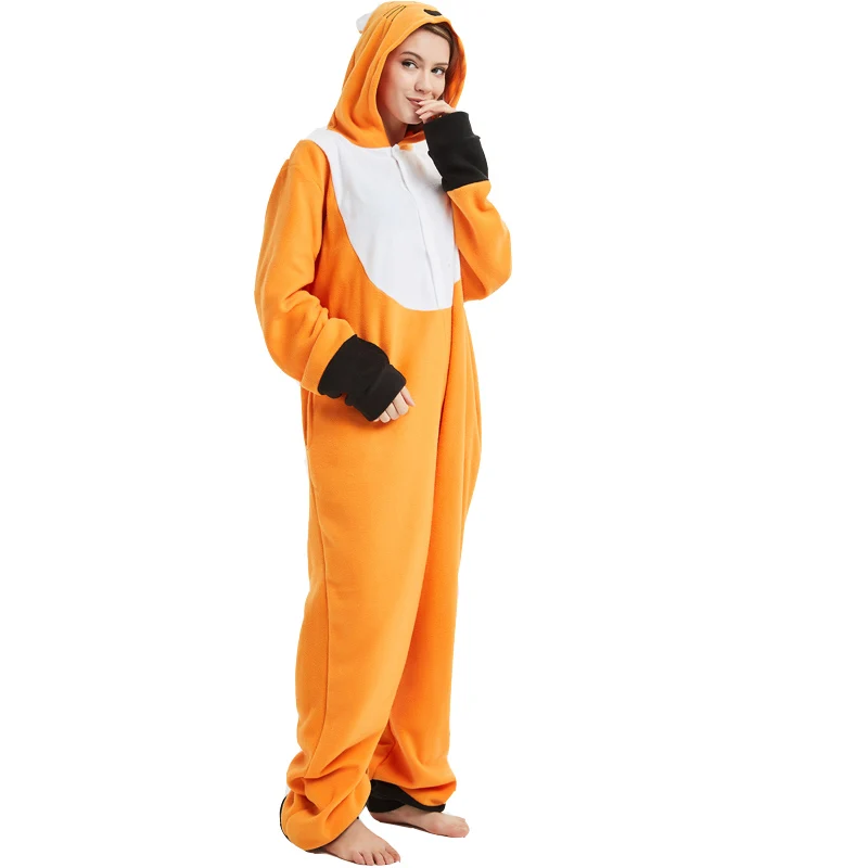 Zorro Pijamas Enteros Naruto Kigurumi-Pijama De Lana De Zorro Para