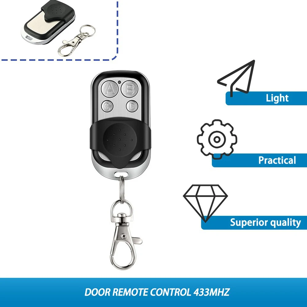 Enhanced Metal Push Button Remote Control Transmitter with 4-Button Functionality