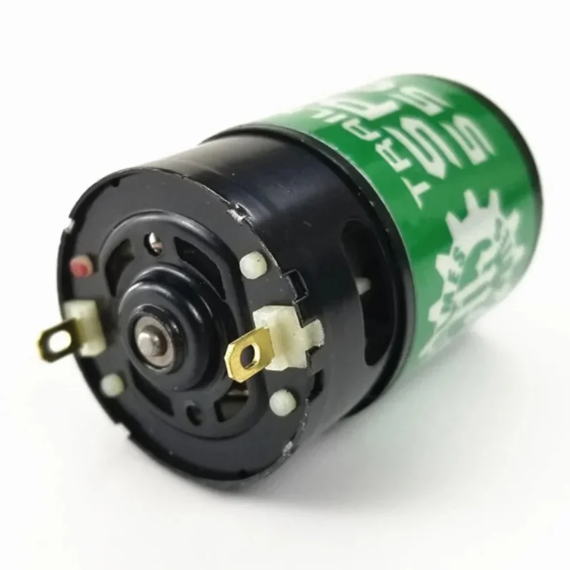 Moteur à balais 540 21T pour voiture RC, vue arrière avec les cosses de connexion