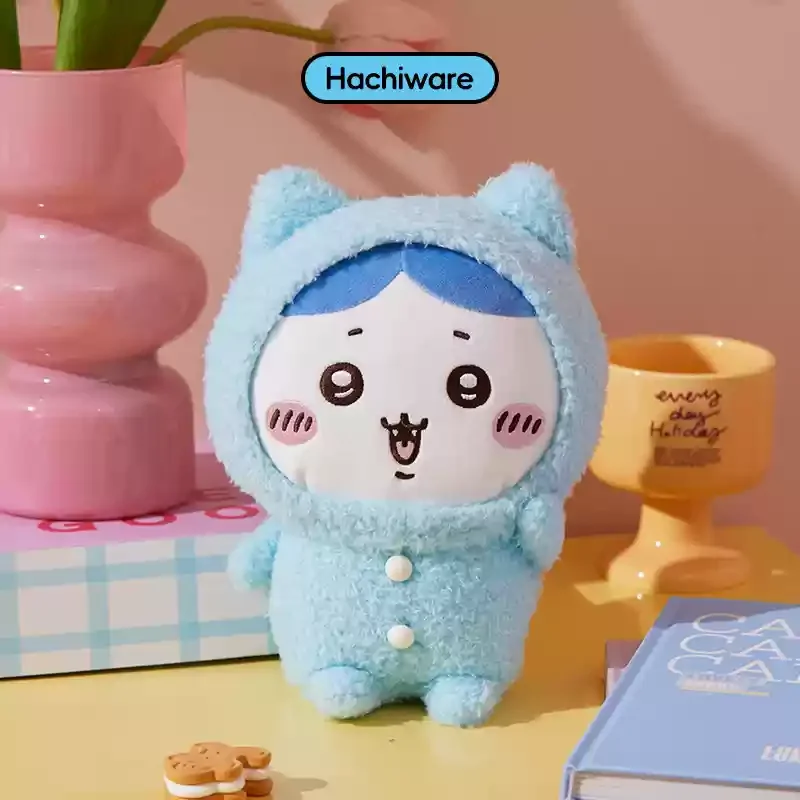 thumbnail image 1 of Miniso Chiikawa Serie Pijamas Sentado Figura Muñeca Chiikawa Hachiware Usagi Kurimanju Rakko Momonga Kawaii Muñeca Regalo de Navidad, 1 of 5