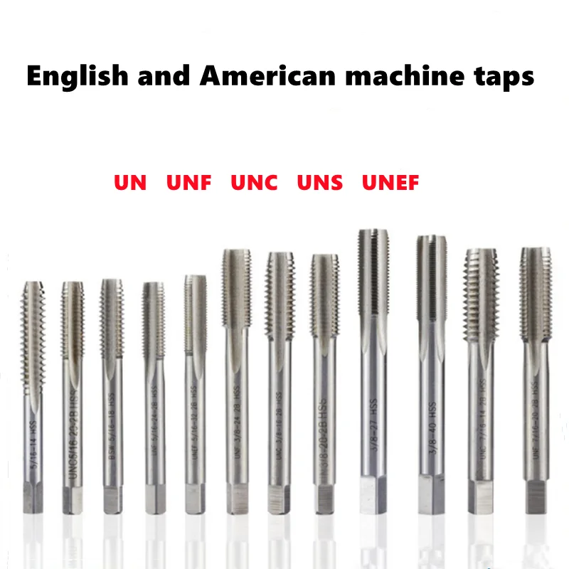 1pcs British American straight slot tap UN/UNC/UNF/UNS/UNEF HSS W6542 4