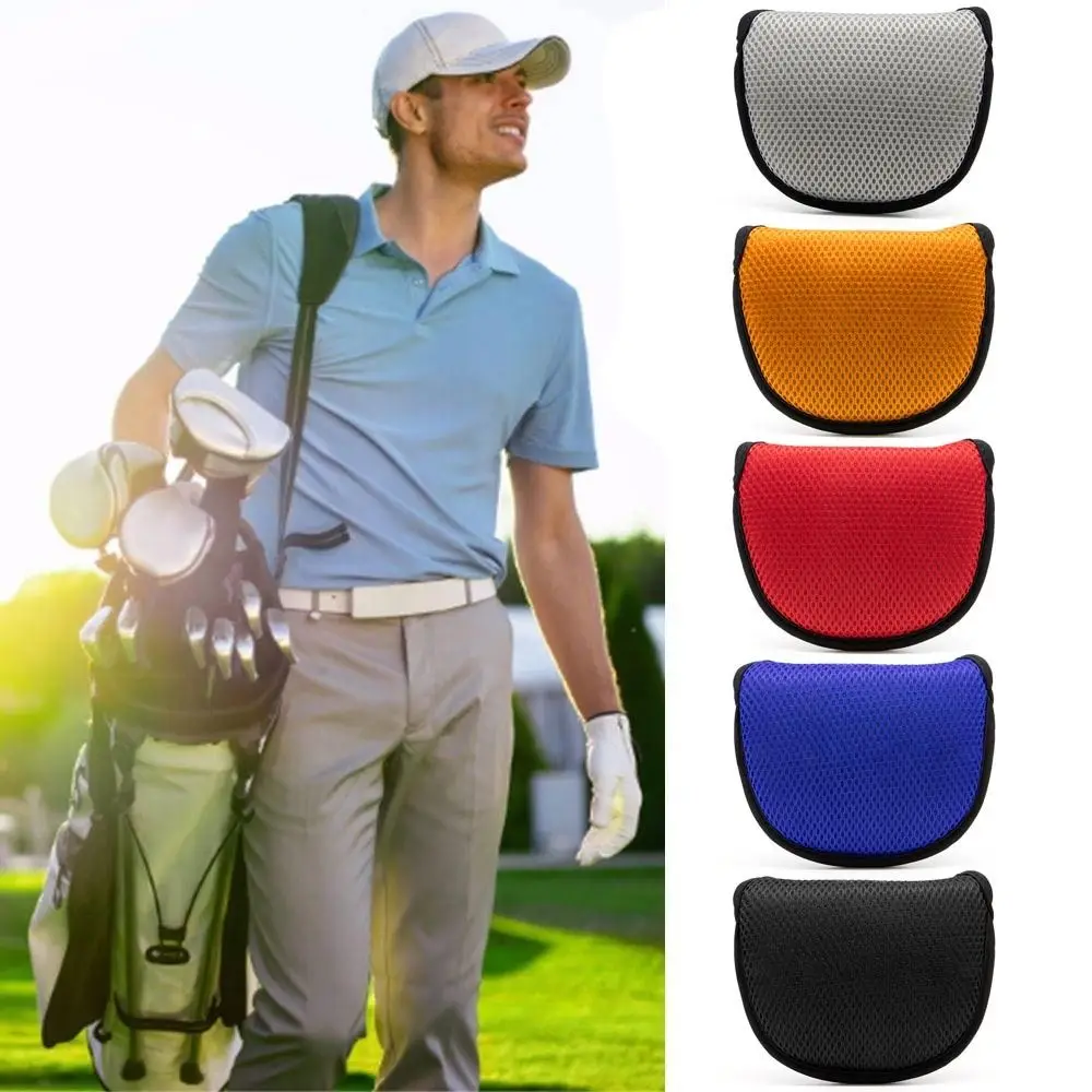 

Accessories Mesh Surface Practical Golf Putter Head Cover Protective Headcover Golf Club Head Covers Golf Rod Sleeve