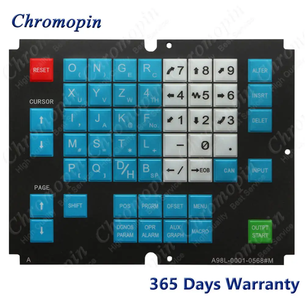Interruptor de Teclado de Membrana A98l0001-0568 m para ge Fanuc A98l-0001-0568 m Teclado Operador