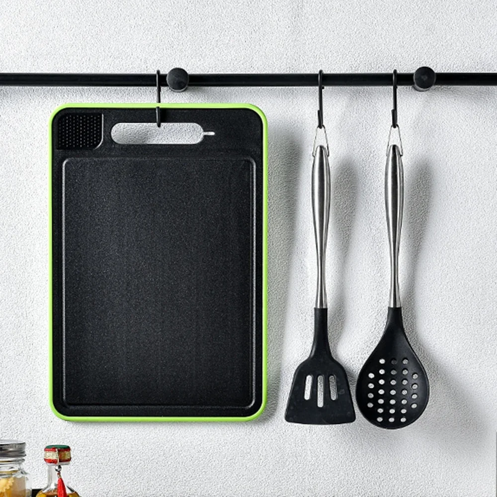 Chopping Board Defrosting Tray Defrosting Cutting Board Tray with Grater Sharpener Double Sided Chopping Board Frozen Meat Fish Food Tray Meat Tools