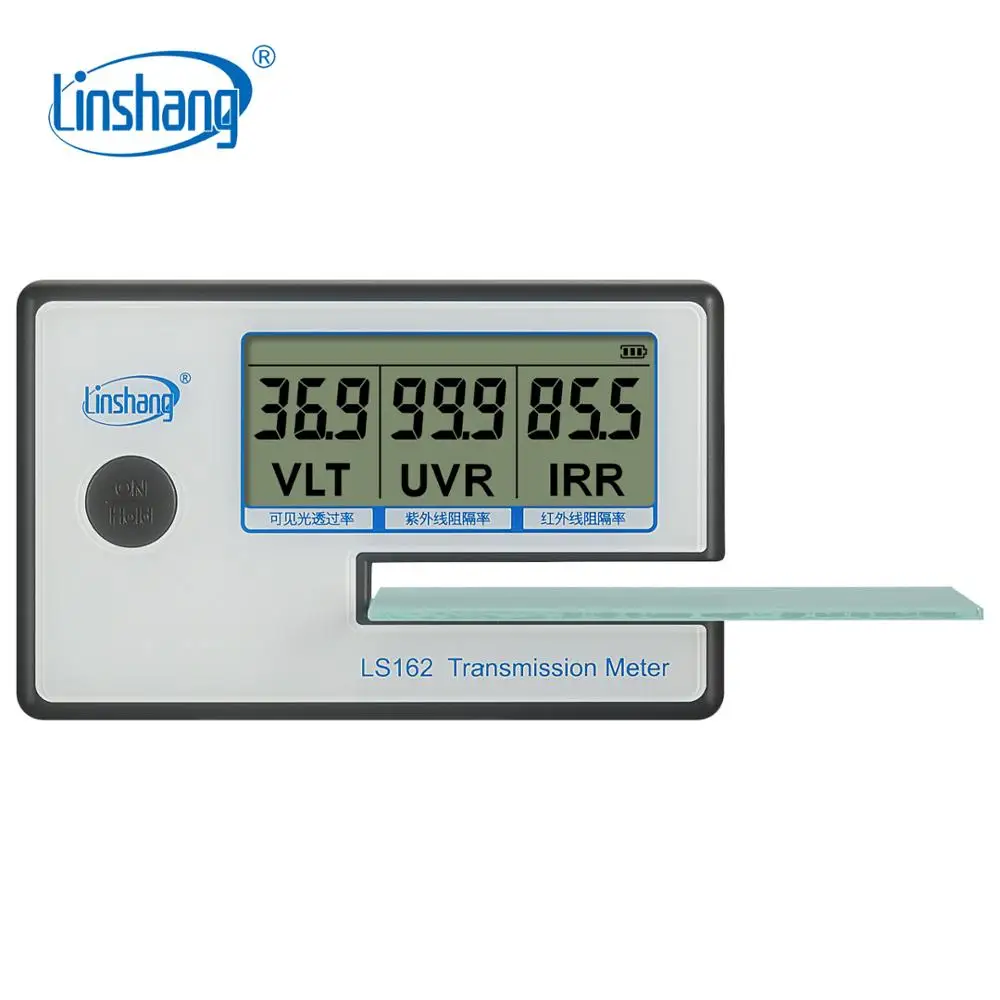 Linshang Portable Transmission Meter for Solar Film Glass Window Tint with VL Transmittance UV IR Rejection Bblocking Rate LS162