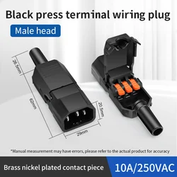 High-Quality 10A Quick-Wire Plug (Male)
