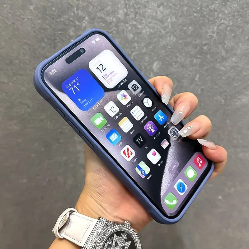 Armor Fold Lens Stand Magnetic Case for iPhone - Stand Deployed