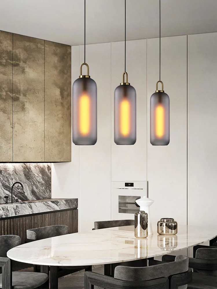 Glazen Trap Kroonluchter Nordic Light Luxe Woonkamer Hangende Lamp Eetkamer Villa Duplex Gebouw Led Grote Kroonluchter