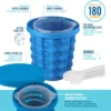 The Original Ice Cube Maker| Holds Up to 180 Ice Cubes | Silicon Bucket | Perfect for Indoor/Outdoor Use | Bottled Beverage Cool 1