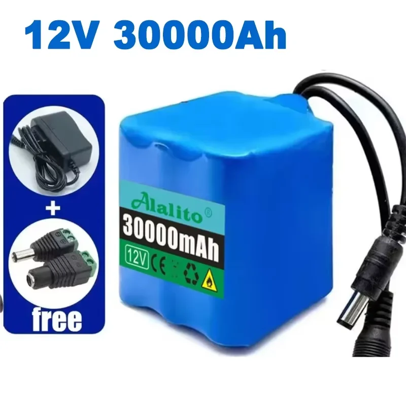 NUOVA batteria 12V 3S4P 20000mah 18650 Li-ion 40Ah batterie ricaricabili con batterie al litio BMS scheda di protezione + caricabatterie - immagine 2