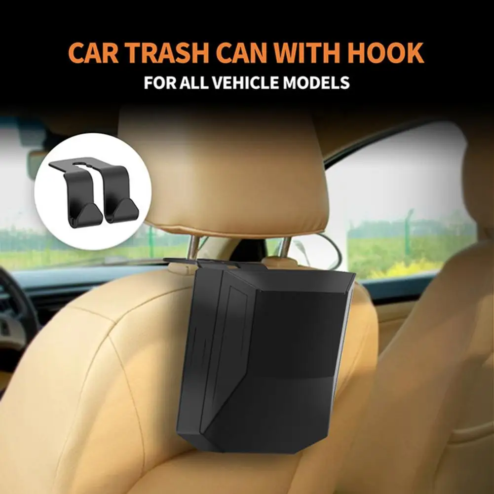 Car Trash Can Waterproof Car Litter Bag Keep Clean Tidy Vehicle Trash Can for Model3/y Automotive Waste Container Bin