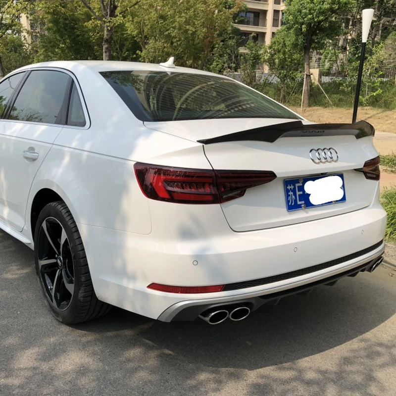 

Carbon Fiber Dedicated Tail Rear Trunk Spoiler For AUDI A4 B9 Four Doors Sedan Modified M4 Desgin Dacktail Lip Wing 2017 - 2021