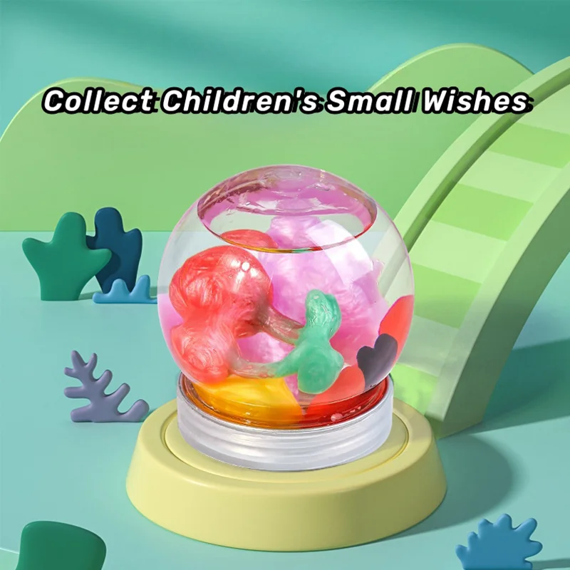 Magic Water Elf Handmade Water Toy Nightlight Magic Gels Animal Molds Birthday Gifts Crafts Art DIY Creative Kit for Kids 4