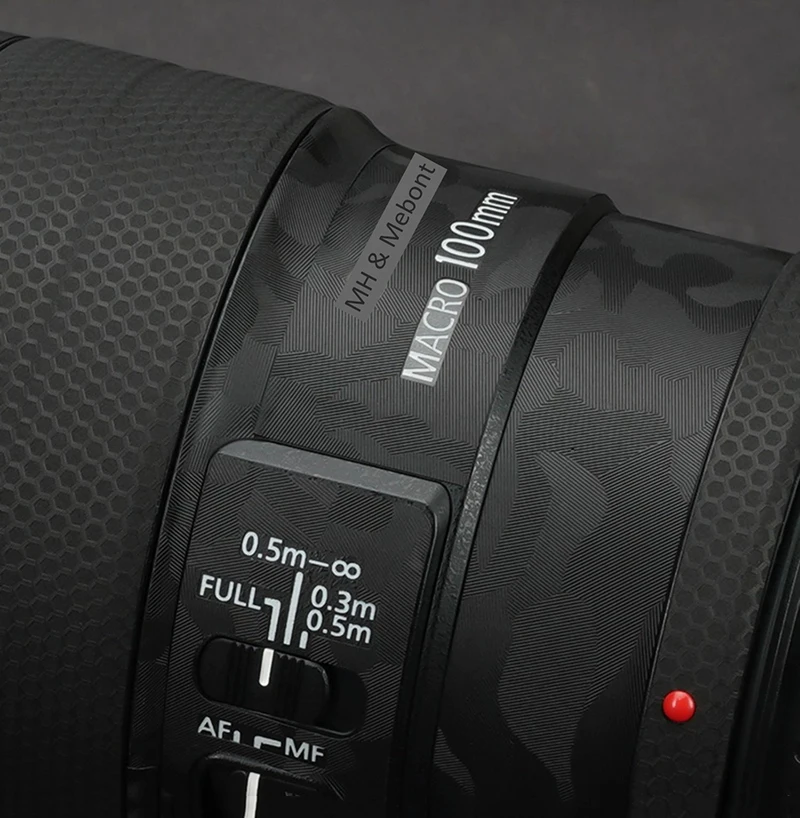 Camera Lens Sticker Coat Wrap Protective Film Body Protector Skin Cover Anti-Scratch for Canon EF 100mm F2.8 L IS USM Macro