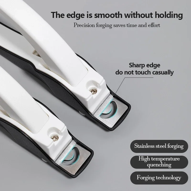 False Nail Art Clipper Anti-splash U-Shaped False Tips Edge Cutters Manicure Stainless Steel Head Professional Nail Art Tools 5