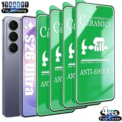 4 - Pack Premium Ceramic Screen Protectors - Soft Film for Ultra Clarity and Protection (Galaxy S25 FE)