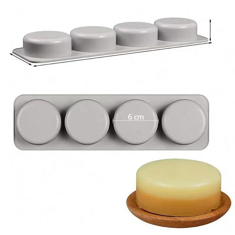 3D Oval Square Round Soap Silicone Mold Diy Soap Making Supplies Handmade Bee Shape Candle Plaster Resin Cake Baking Mold Tool silicone soap molds