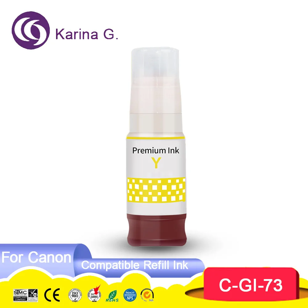 GI73 GI 73 GI-73 Premium Compatible Color Bulk Water Based Bottle Refill Ink For