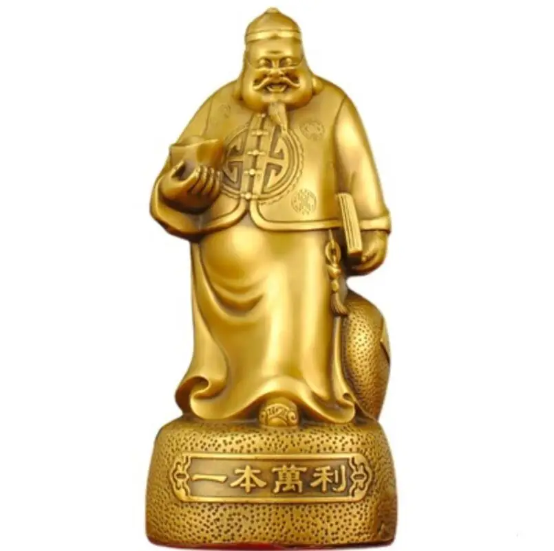 Brass Rich Owner Boss Copper Statue A Million Money Shopkeeper Living