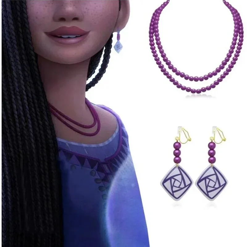 Cosplay Accessories Children Jewelry Set Peach Wig For Girls Princess Cosplay Accessory Bowknot Gloves Crown Wand Neacklace Set Carnival Party Fancy Dress Up Accessories