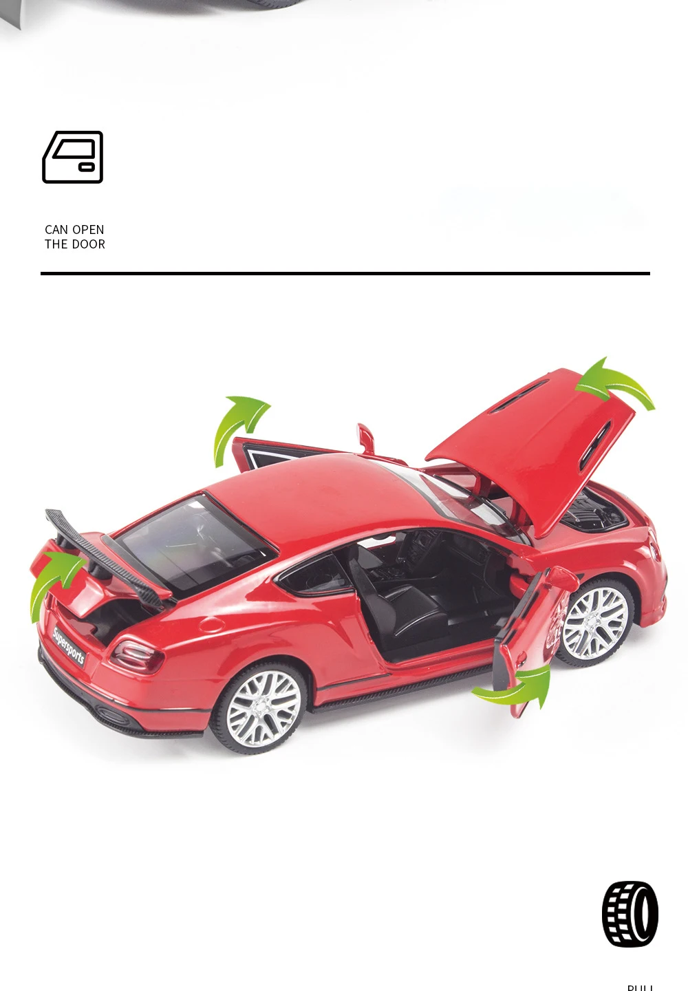 Bentley Continental Supersports 1:32 Ölçekli Model Araba