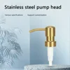 1PCS Bathroom Kitchen Liquid Soap Lotion Dispenser Pumps Head Handle Stainless Steel Pump Head For Hand Press Dispenser Bottle 3