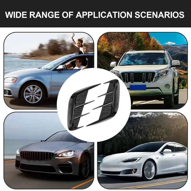 Car Fender Stickers Side Flow Vent Air Flow Bumper Air Intake Hood