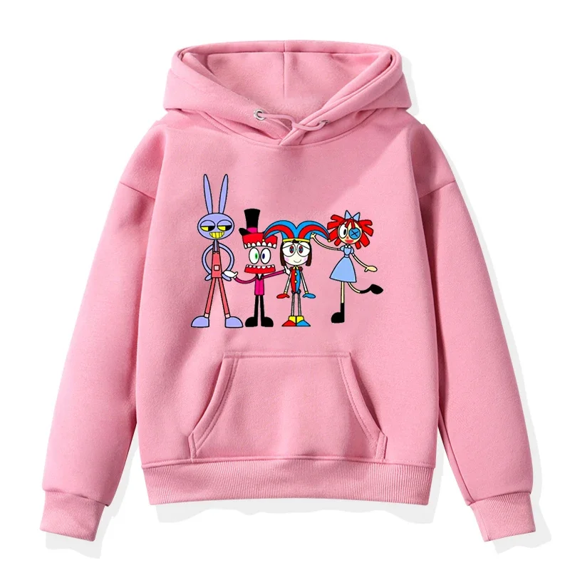 

The Amazing Digital Circus Pomni Hoodie Girls Hooded Sweatshirts Kids Kawaii Hoodies Boys Casual Pullovers Harajuku Hoodies top