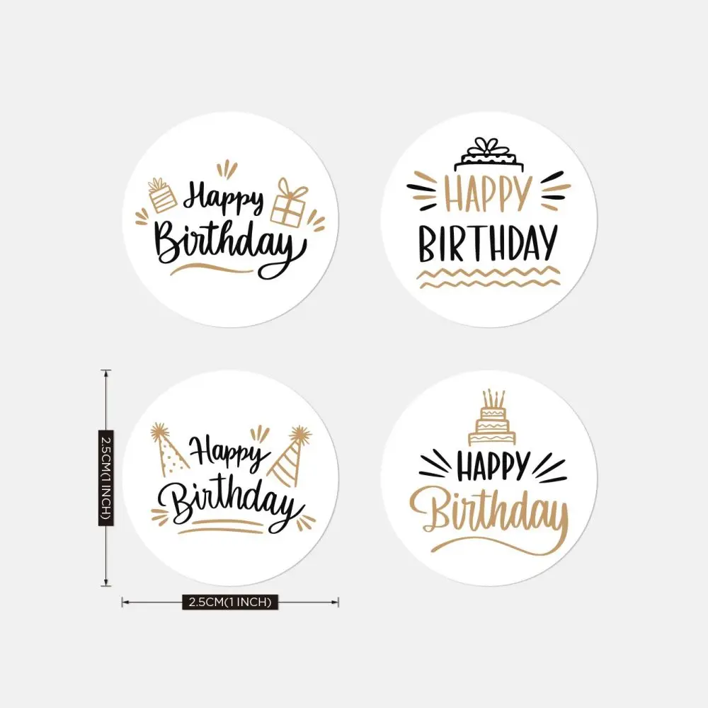 50-500pcs Cute Happy Birthday Stickers for Children's Birthday Party Gift Sealing Decorations decorative stickers decorative labels stickers self adhesive stickers cartoon sticker paper stickers adhesive stickers cartoon stickers holiday party decorations