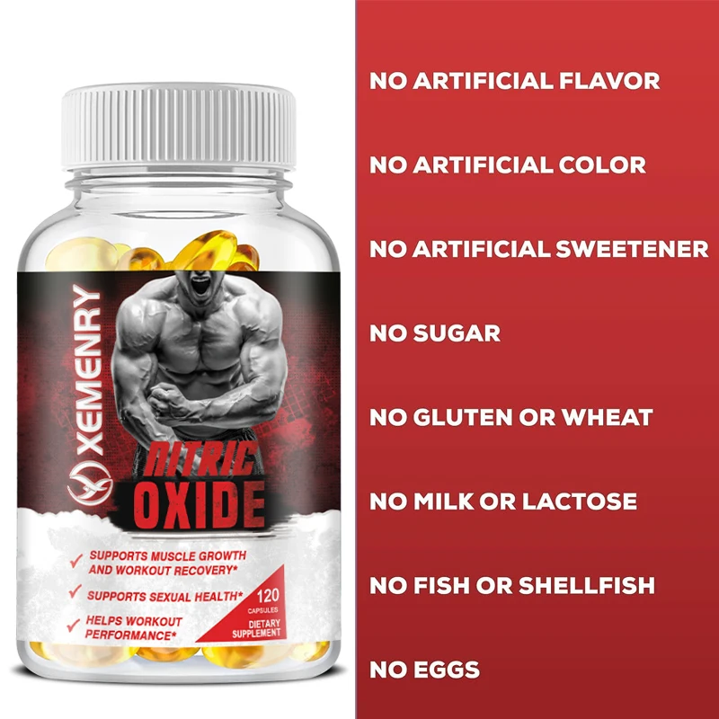Nitric Oxide Supplement Men's Health Supplement Contains Calcium L-Arginine Citrulline