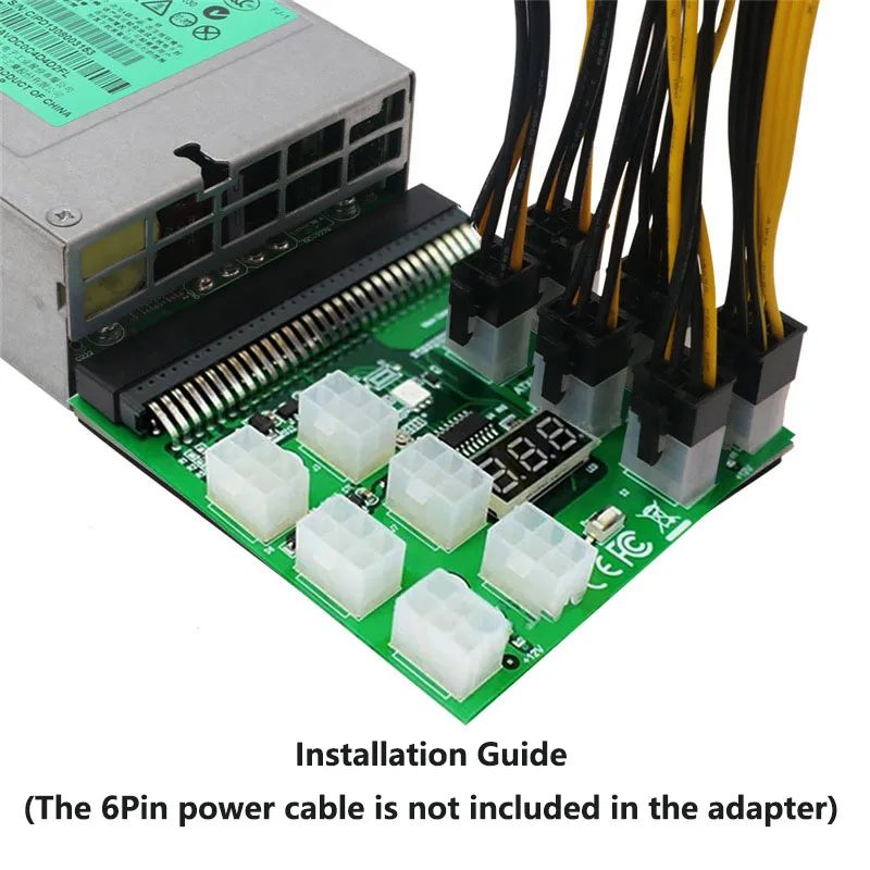 testado fonte de alimentação hp placa de fuga de alimentação do servidor para cabos conjunto de mineração