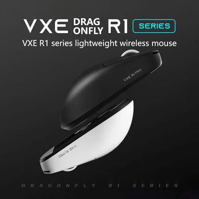 Vxe-dragonfly r1 proマウスゲーム、e-sport、ロングバッテリー寿命 
