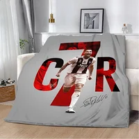 Printed Blanket Football star CR7 R-RonaldoS Blankets Warm Blanket Soft and Comfortable Blanket Home Travel Birthday Gift 2